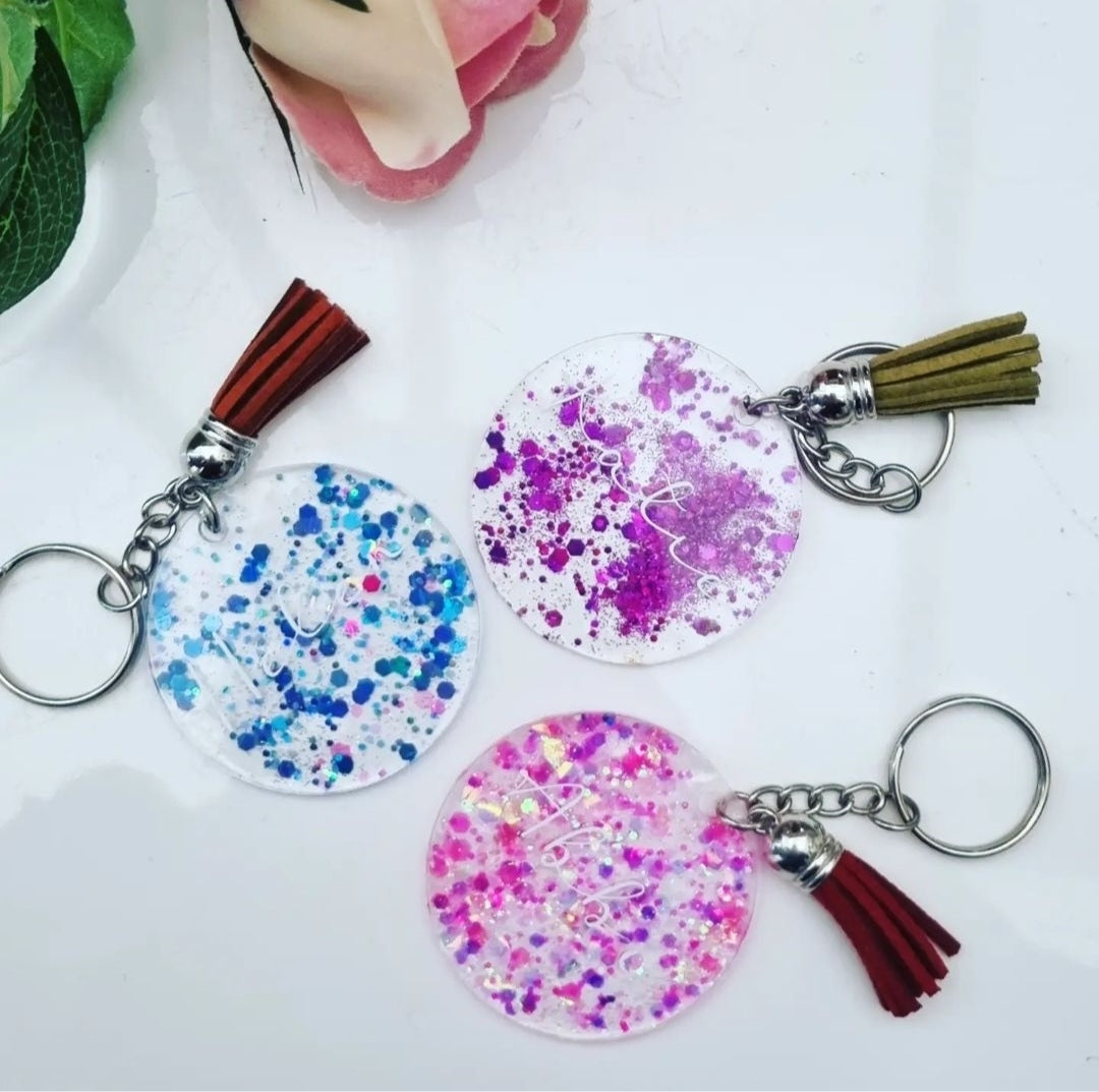 Glitter Keyrings