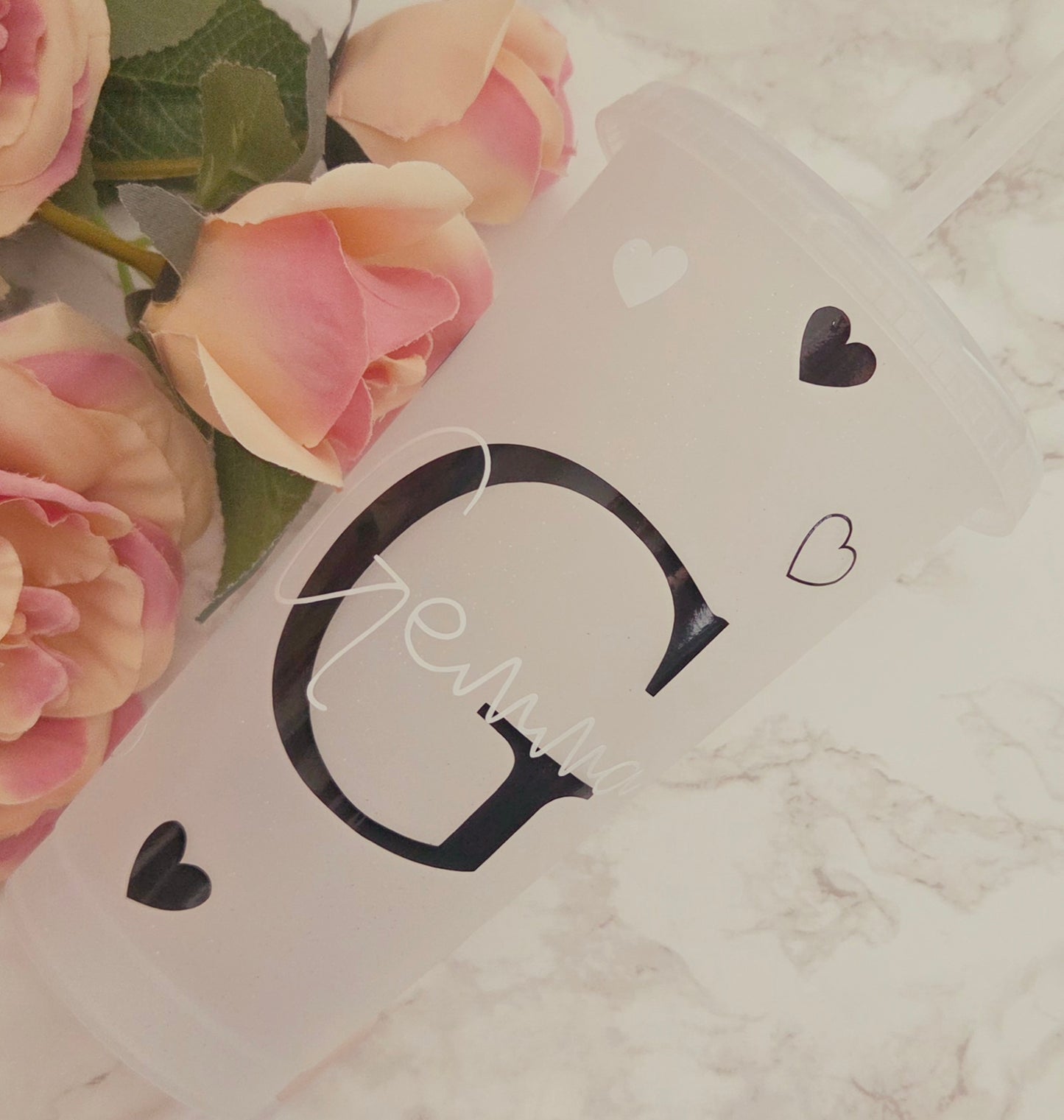 Personalised Heart Tumbler Cup