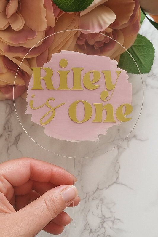 Acrylic Cake Topper