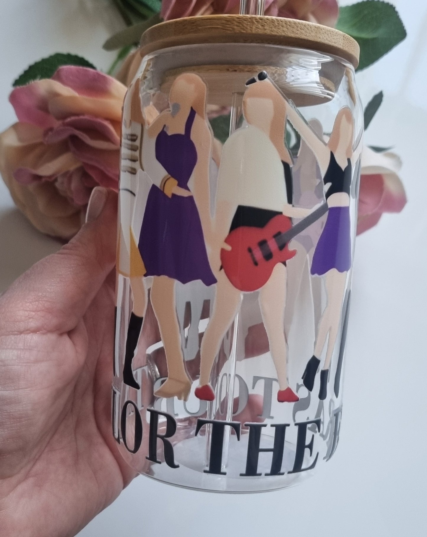 Eras Tour Oopsie! Glass Can With Bamboo Lid