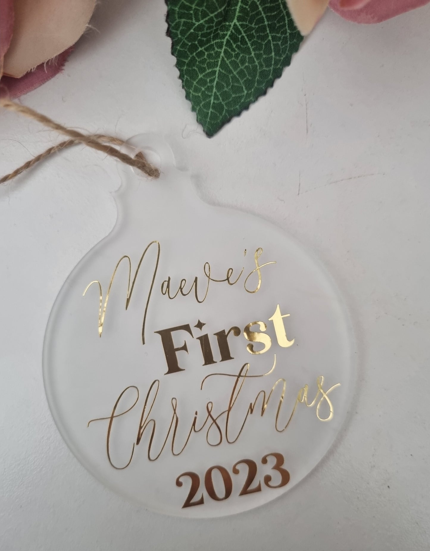 Personalised Acrylic Baubles