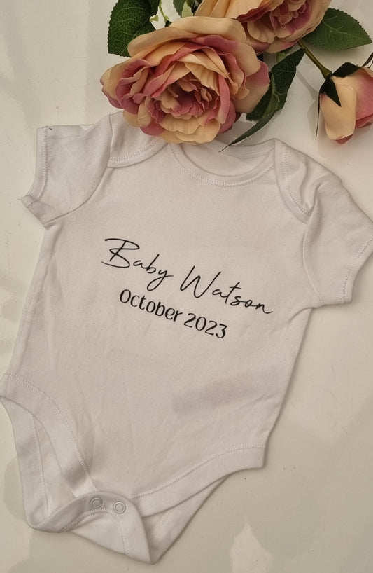 Announcement Baby Grows