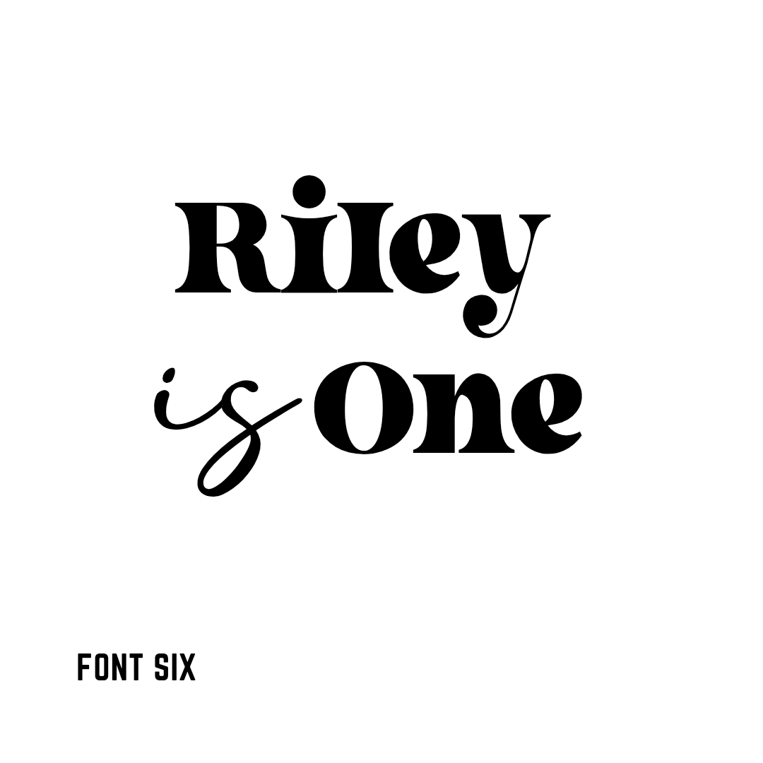 Acrylic Cake Topper